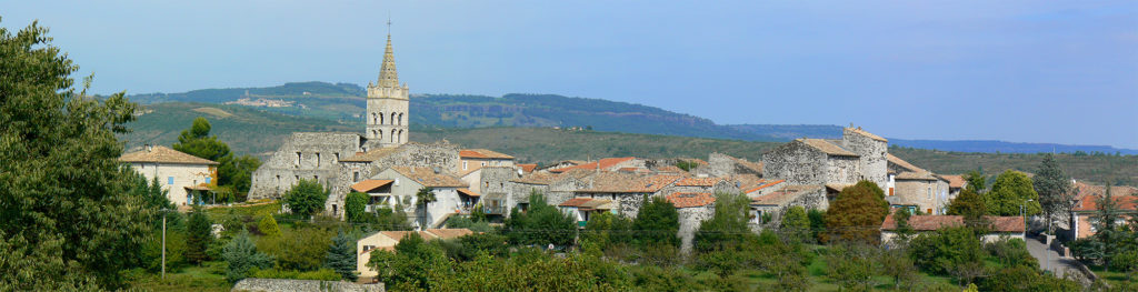Panorama de Lavilledieu - Village vu de route de Champeyraud