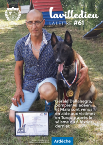 Gérald Dallanegra, pompier villadéen et Malo sont venus en aide aux victimes en Turquie après le séisme du 6 février dernier.